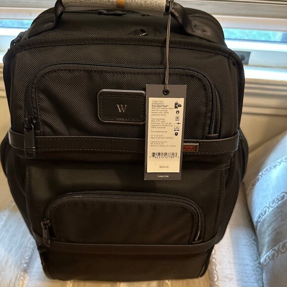 NEW TUMI Alpha Brief Backpack alpha 3 Black with tag - Picture 1 of 5